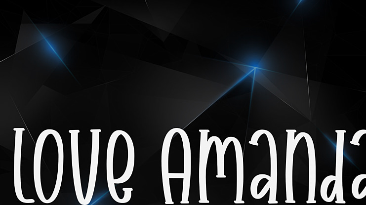 Love Amanda Font