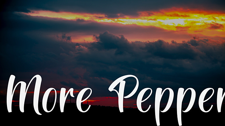 More Pepper Font
