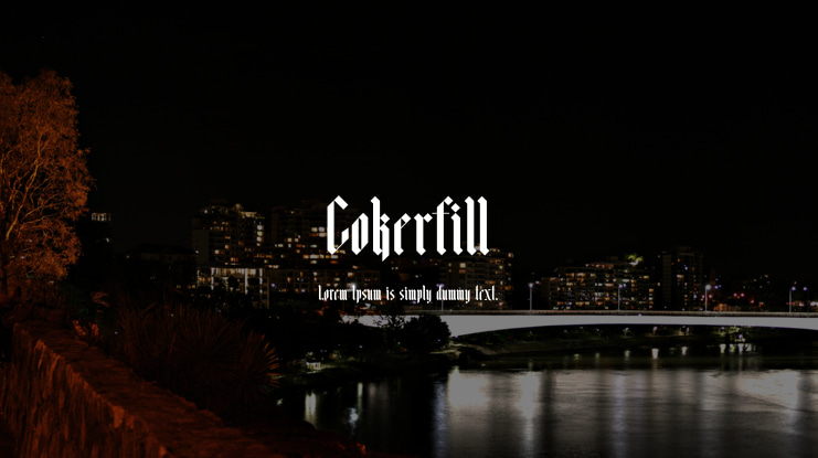 Cokerfill Font