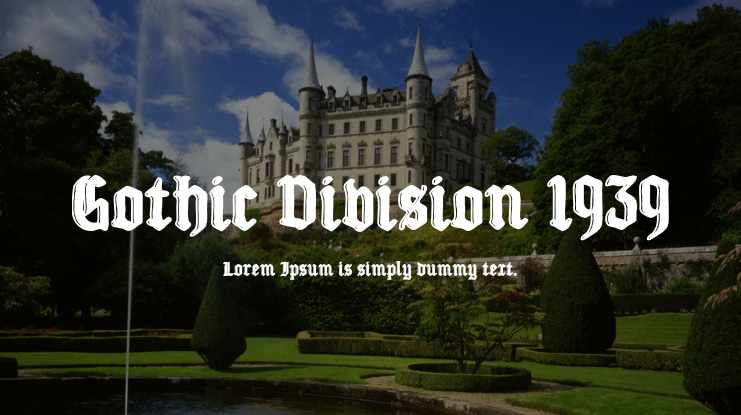 Gothic Division 1939 Font