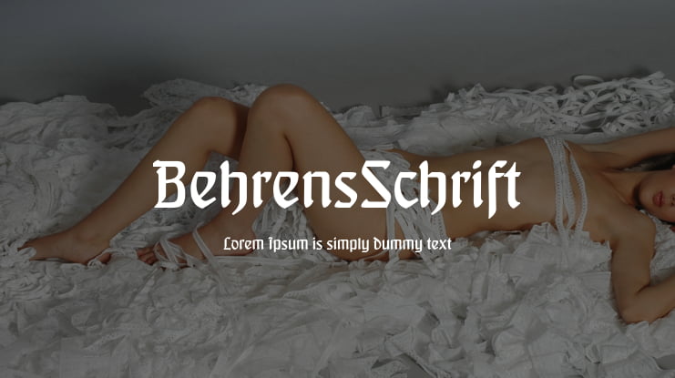 BehrensSchrift Font Family