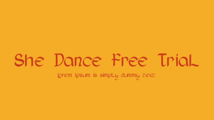 She Dance Free Trial Font