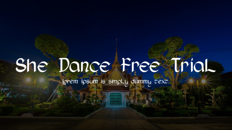 She Dance Free Trial Font