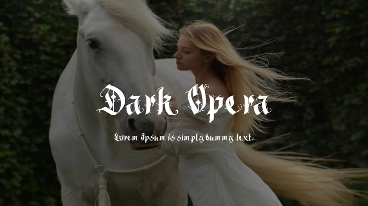Dark Opera Font