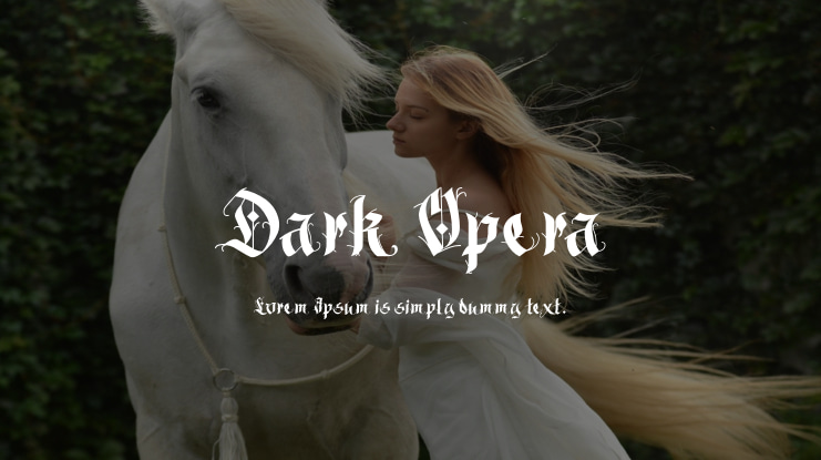 Dark Opera Font