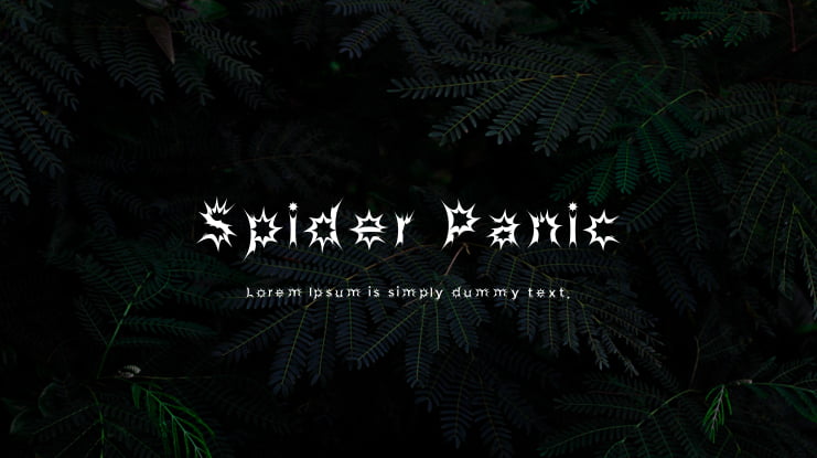 Spider Panic Font