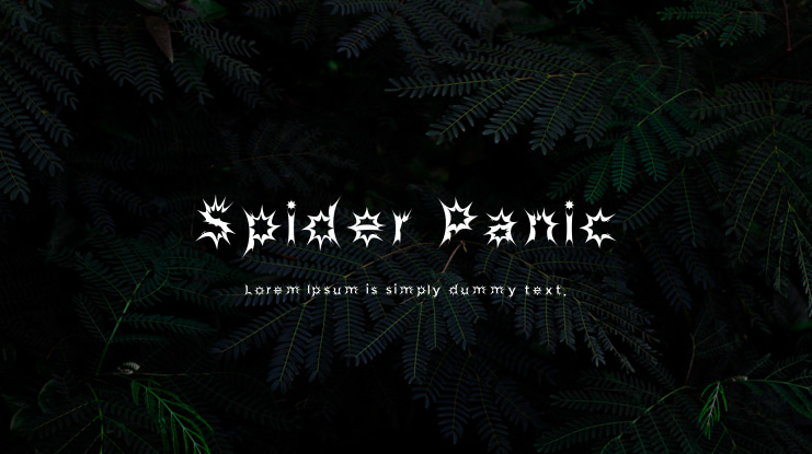 Spider Panic Font