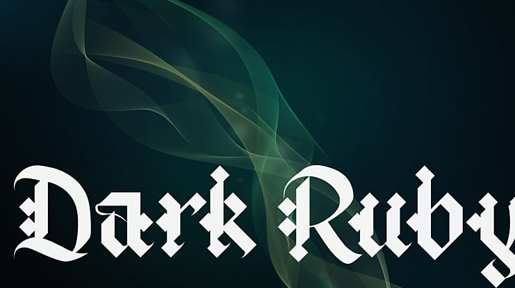 Dark Ruby Font