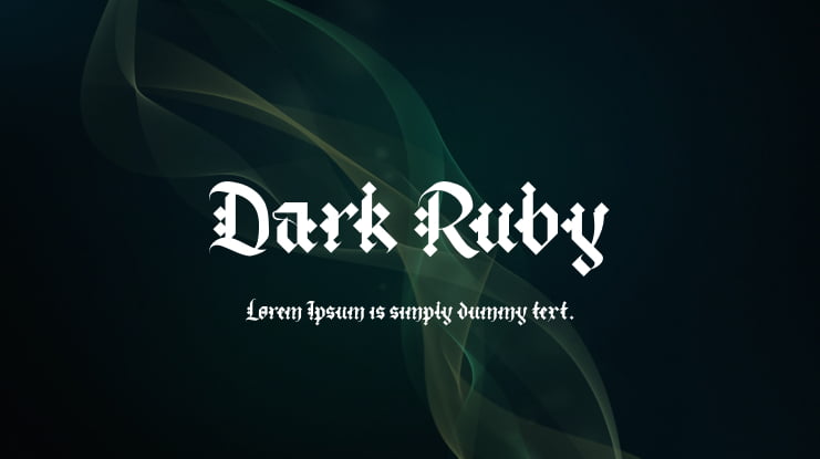 Dark Ruby Font