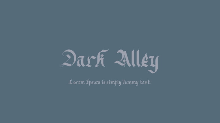 Dark Alley Font
