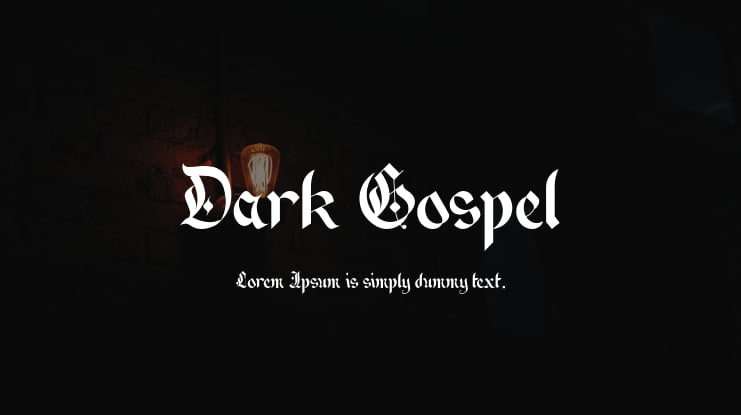 Dark Gospel Font
