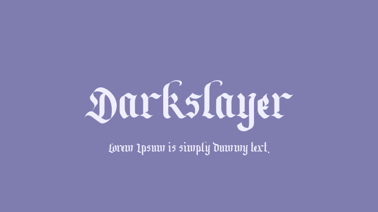 Darkslayer Font