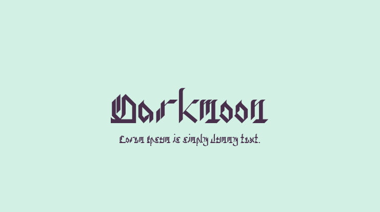 Darkmoon Font
