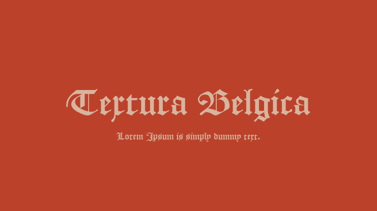 Textura Belgica Font
