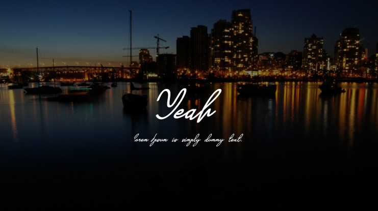 Yeah Font