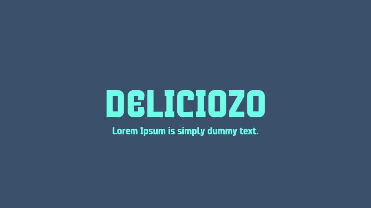 DELICIOZO Font
