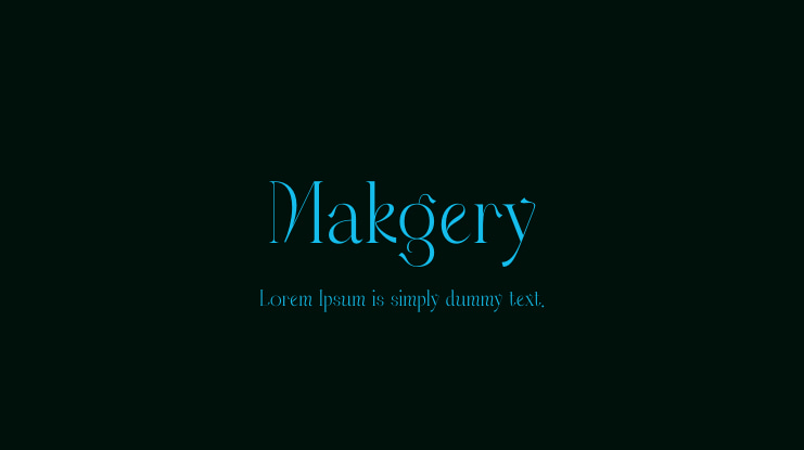 Makgery Font