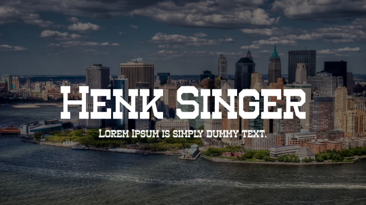 Henk Singer Font