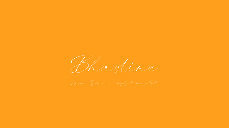 Bhasline Font