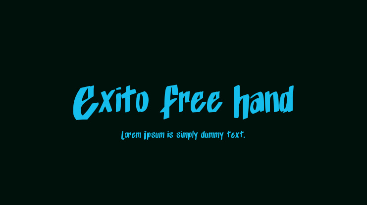 Exito Free Hand Font