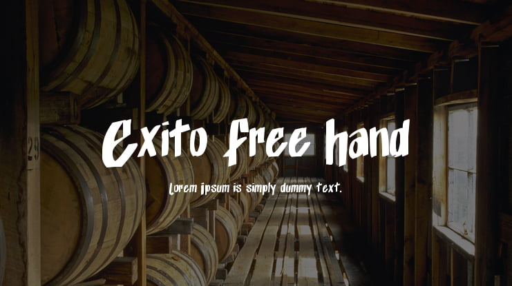 Exito Free Hand Font