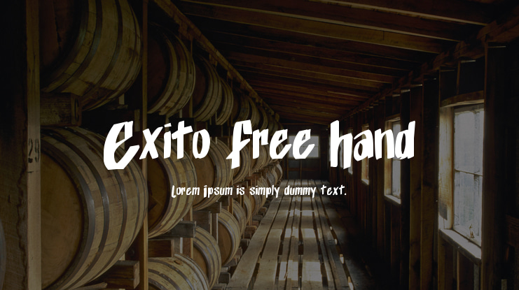 Exito Free Hand Font