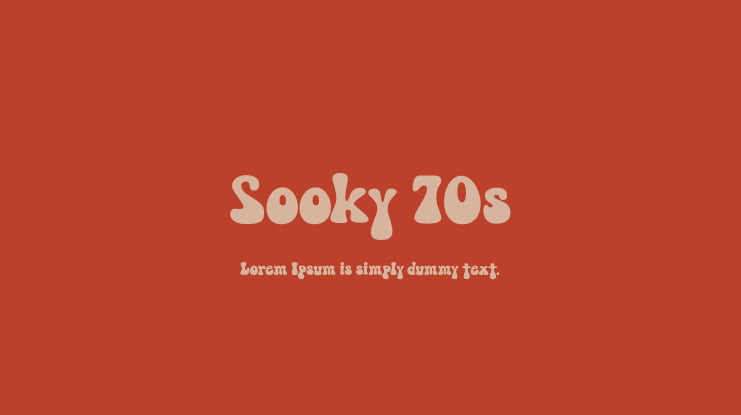 Sooky 70s Font