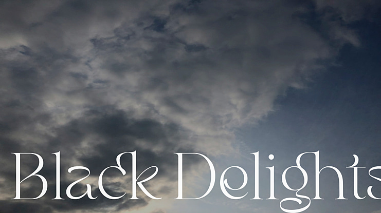 Black Delights Font