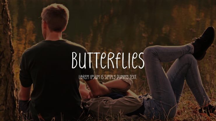 Butterflies Font