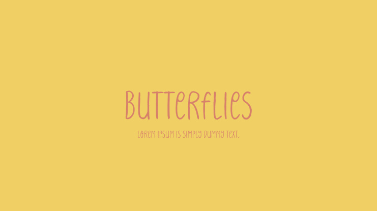 Butterflies Font