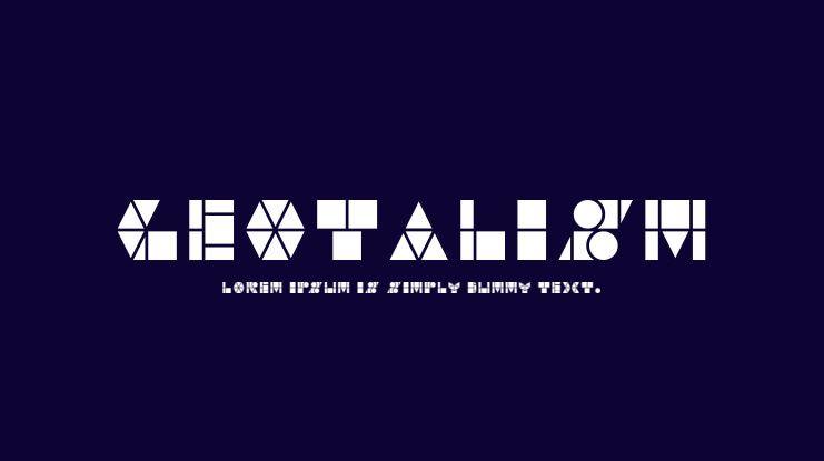 Geotalism Font