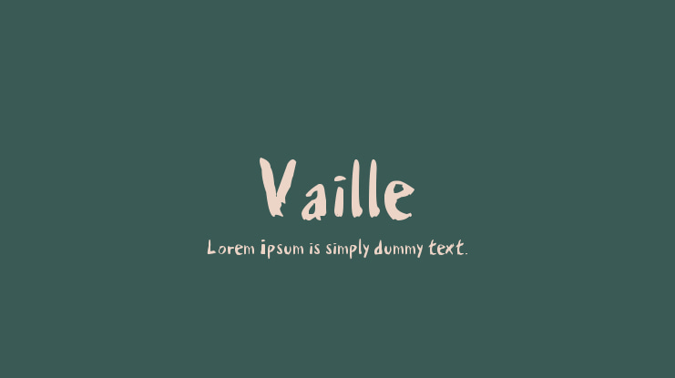 Vaille Font Family