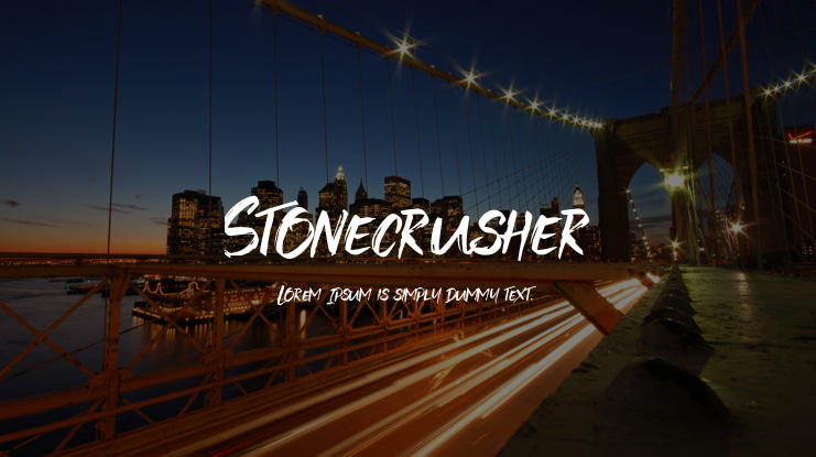 Stonecrusher Font