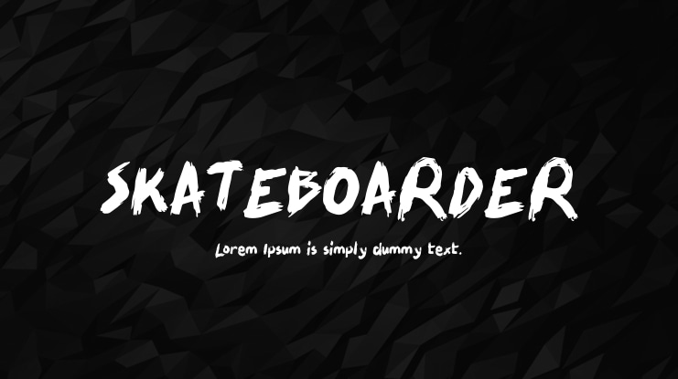 SKATEBOARDER Font