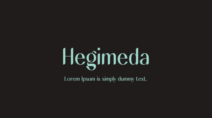 Hegimeda Font