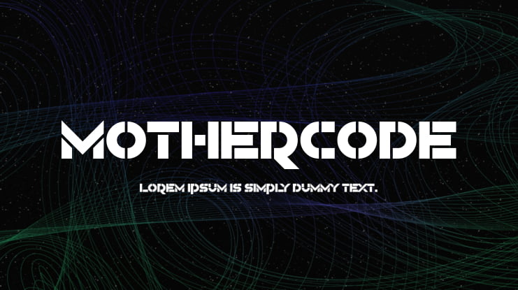 Mothercode Font