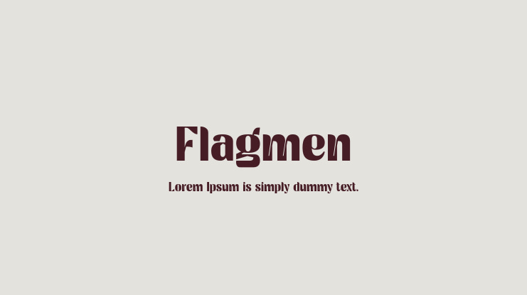 Flagmen Font