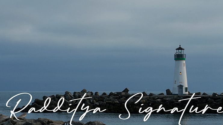 Radditya Signature Font