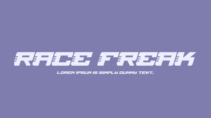Race Freak Font