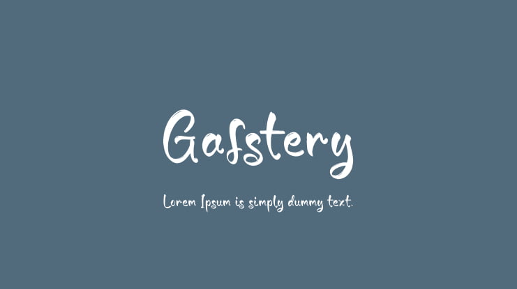 Gafstery Font