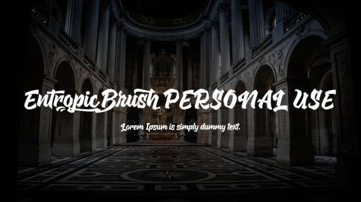 Entropic Brush PERSONAL USE Font