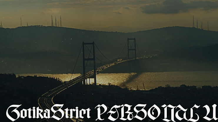Gotika Strict PERSONAL USE Font