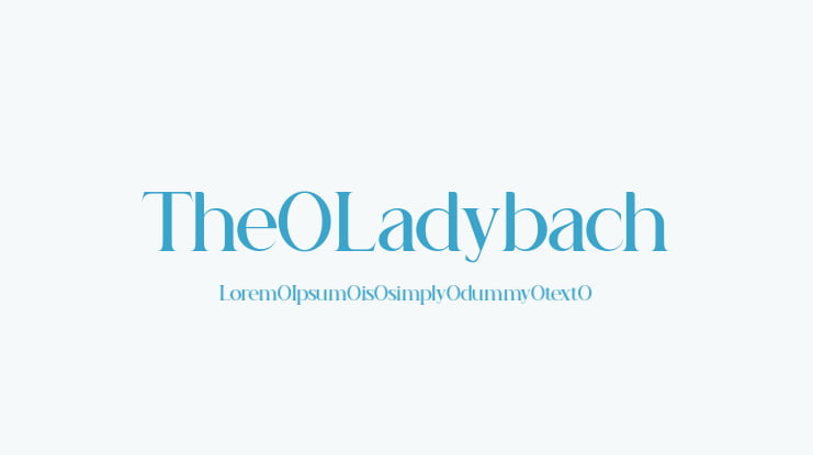 The Ladybach Font