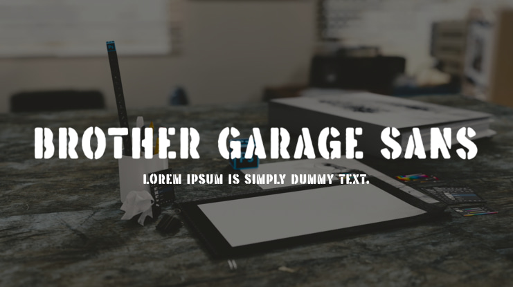 Brother Garage Sans Font Family