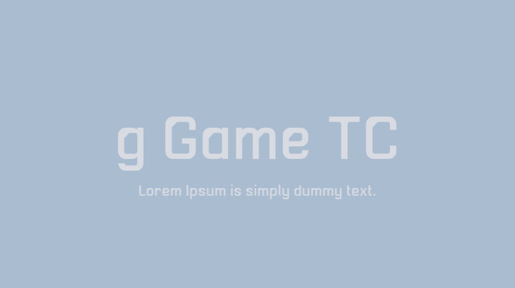 g Game TC Font