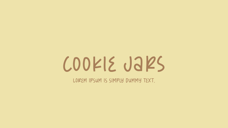 Cookie Jars Font