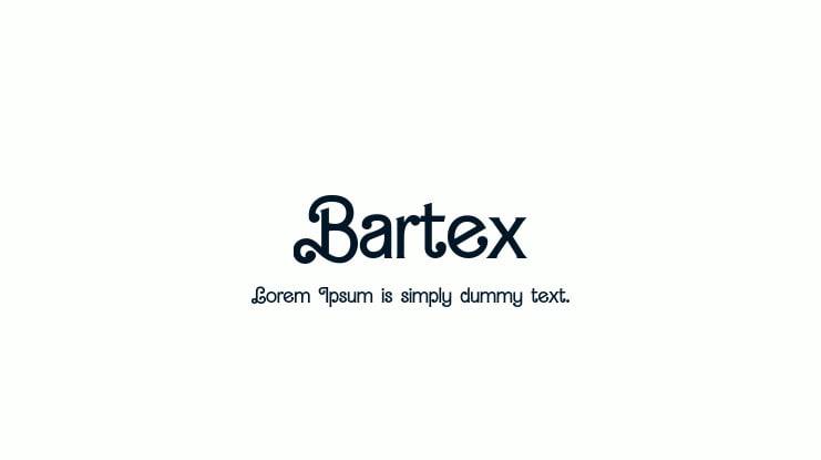Bartex Font