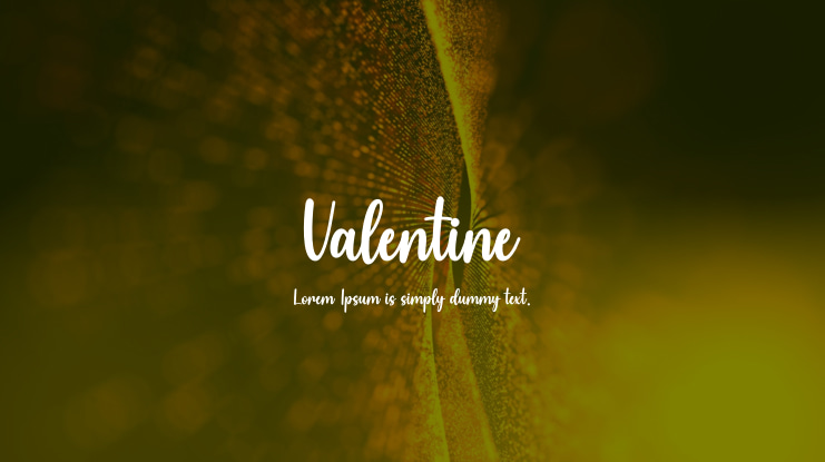 Valentine Font