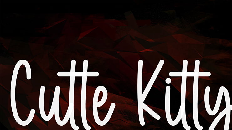 Cutte Kitty Font