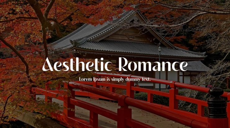 Aesthetic Romance Font